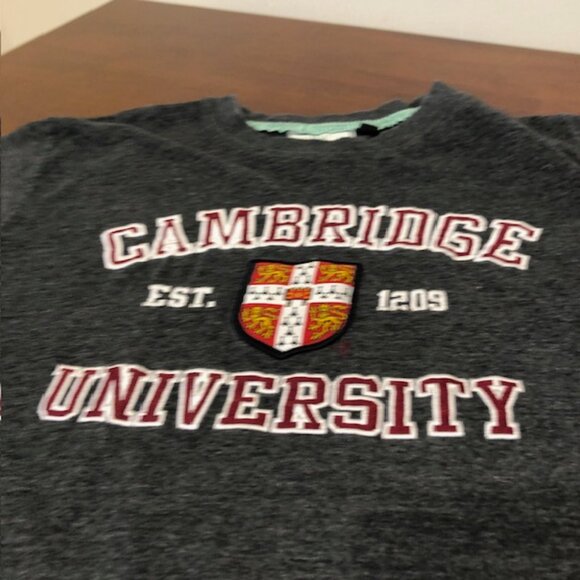 University of Cambridge Official Embroidered Patch Unisex T-Shirt Size M - Picture 11 of 16